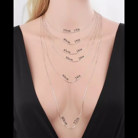 925 Sterling Silver Snake Chain Necklace Any style - Picture 7 of 17